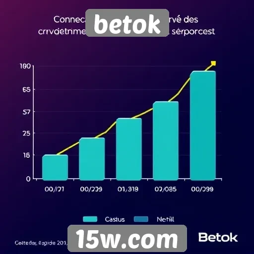 Estatísticas de crescimento do site Betok em jogos online